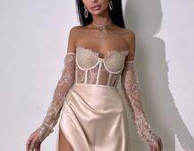 Комплект: мереживний корсет  +  спідниця максі   | PUSHKA SHOP