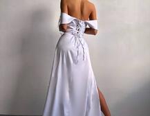 Атласний комплект: корсет бюстʼє + спідниця максі Атласний комплект: корсет бюстʼє + спідниця максі | PUSHKA SHOP