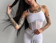 Трикотажный комплект: корсетный топ на косточках + леггинсы | PUSHKA SHOP