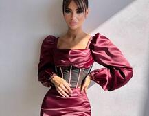 Комплект: корсет, декорований стразами + спідниця міні з драпіруванням   Ручна робота  Комплект: корсет, декорований стразами + спідниця міні з драпіруванням   Ручна робота  | PUSHKA SHOP