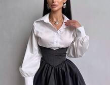 Комплект: сорочка + корсетна спідниця Комплект: сорочка + корсетна спідниця | PUSHKA SHOP