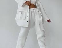 Комплект: тёплая рубашка на кнопках + джоггеры Комплект: тёплая рубашка на кнопках + джоггеры | PUSHKA SHOP