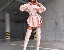 Сукня-сорочка зі шнурівкою | PUSHKA SHOP