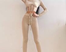 Трикотажний комплект: корсетний топ + легінси | PUSHKA SHOP