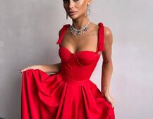 Сукня максі із чашечками та корсетним верхом | PUSHKA SHOP