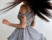 Платье с корсетным верхом и оборками на юбочке Платье с корсетным верхом и оборками на юбочке | PUSHKA SHOP