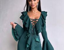 Сукня з воланами  | PUSHKA SHOP