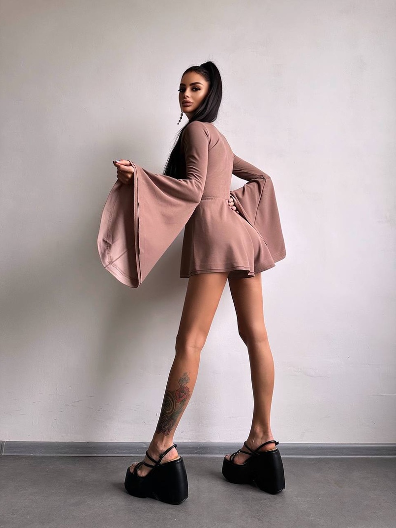 Ромпер з розкльошеними рукавами Ромпер з розкльошеними рукавами | PUSHKA SHOP