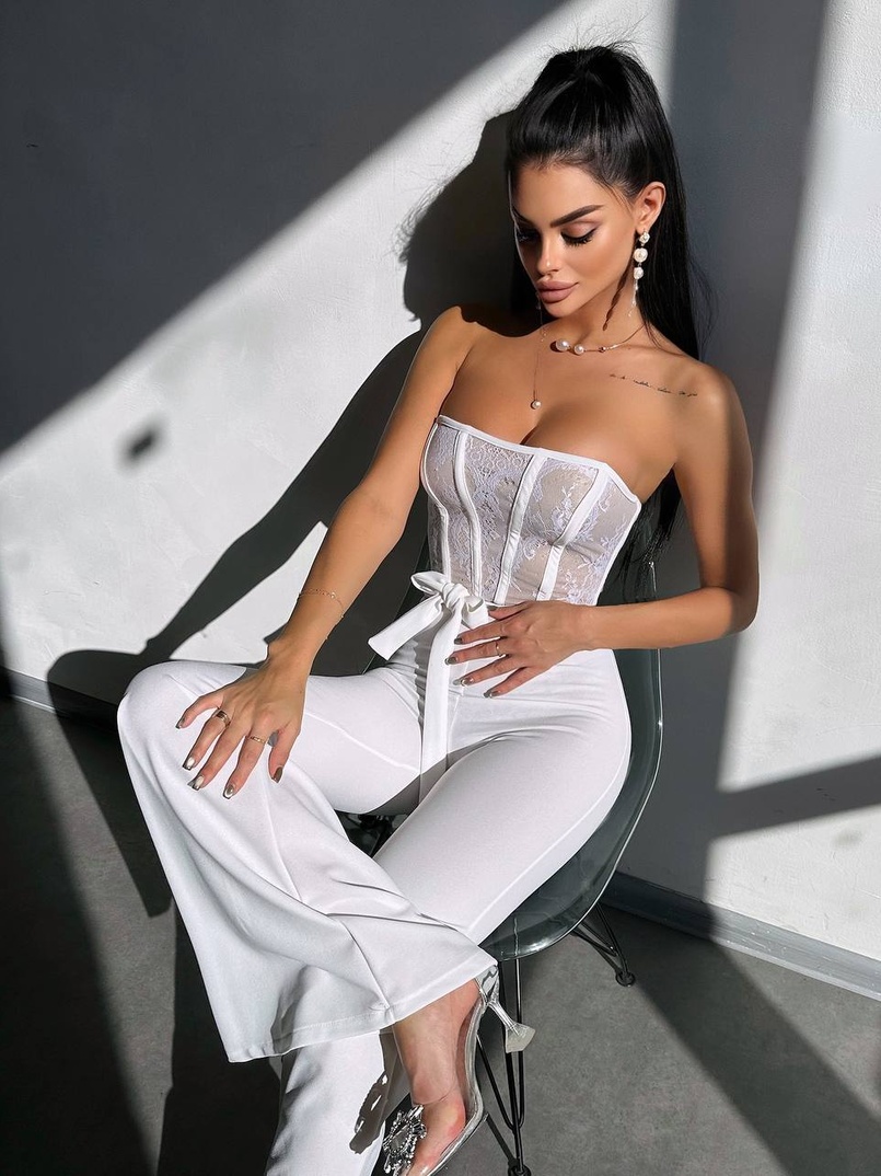 Комплект: піджак + комбінезон кльош  | PUSHKA SHOP