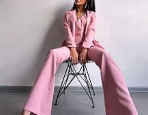 Костюм: піджак на підкладці, штани кльош+ жилет  | PUSHKA SHOP