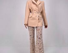 Комплект: мереживний корсет бюстьє + штани + піджак  | PUSHKA SHOP