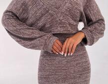 Трикотажна сукня-двійка  | PUSHKA SHOP