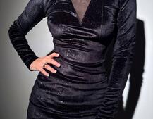 Сяюча оксамитова сукня   | PUSHKA SHOP