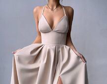 Сукня максі з корсетним верхом і чашечками Сукня максі з корсетним верхом і чашечками | PUSHKA SHOP