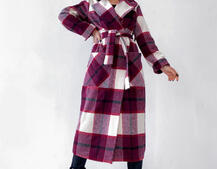 Кашемировое пальто в клетку на подкладке Кашемировое пальто в клетку на подкладке | PUSHKA SHOP