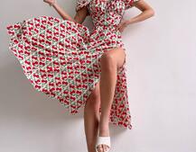 Сукня- міді з принтом Сукня- міді з принтом | PUSHKA SHOP