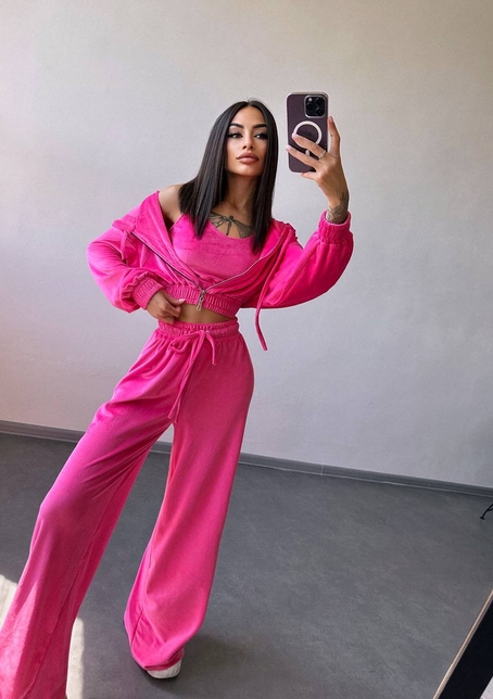 Велюровий комплект трійка  | PUSHKA SHOP