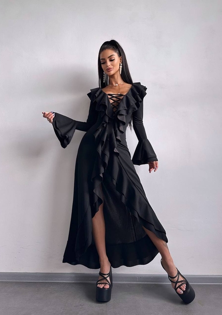 Сукня з воланами  Сукня з воланами  | PUSHKA SHOP