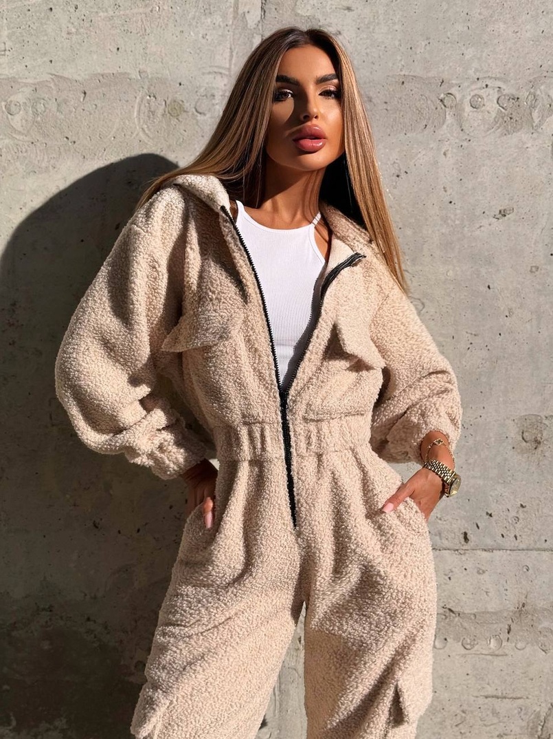 Теплий та мʼякий комбінезон Тедді на флісі Дуже приємний до тіла | PUSHKA SHOP