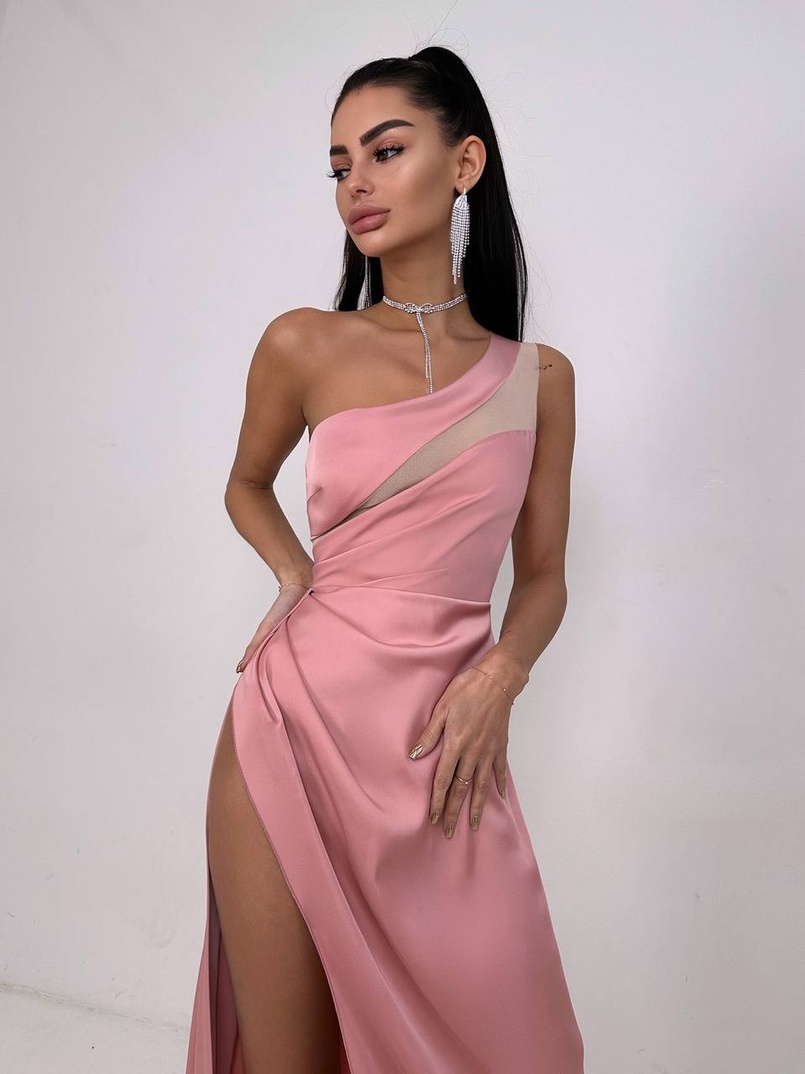 Атласна сукня максі  | PUSHKA SHOP