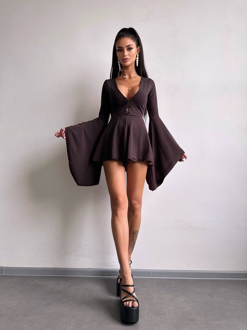 Ромпер з розкльошеними рукавами  | PUSHKA SHOP