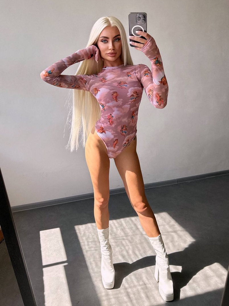 Боді з принтом   | PUSHKA SHOP