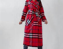 Кашемировое пальто в клетку на подкладке Кашемировое пальто в клетку на подкладке | PUSHKA SHOP