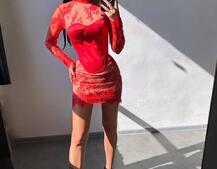 Комплект: мереживна сукня міні + корсет  | PUSHKA SHOP