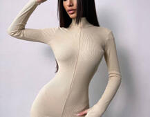 Облягаючий трикотажний комбінезон  | PUSHKA SHOP