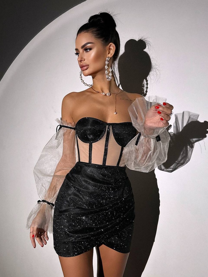 Сяючий комплект: корсет + спідниця  | PUSHKA SHOP