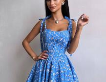 Корсетна сукня з подвійною спідницею  | PUSHKA SHOP