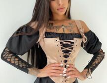 Шелковое платье + атласный корсет на шнуровке Шелковое платье + атласный корсет на шнуровке | PUSHKA SHOP