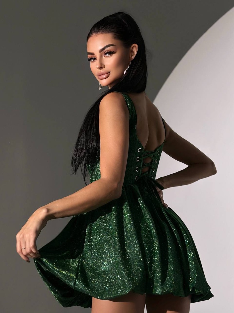 Сяюча корсетна сукня міні Сяюча корсетна сукня міні | PUSHKA SHOP