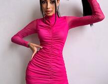 Сукня міні з драпіруванням  | PUSHKA SHOP