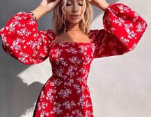 Улюблена сукня-міді зі шнурівкою на спинці та розрізом на ніжці | PUSHKA SHOP