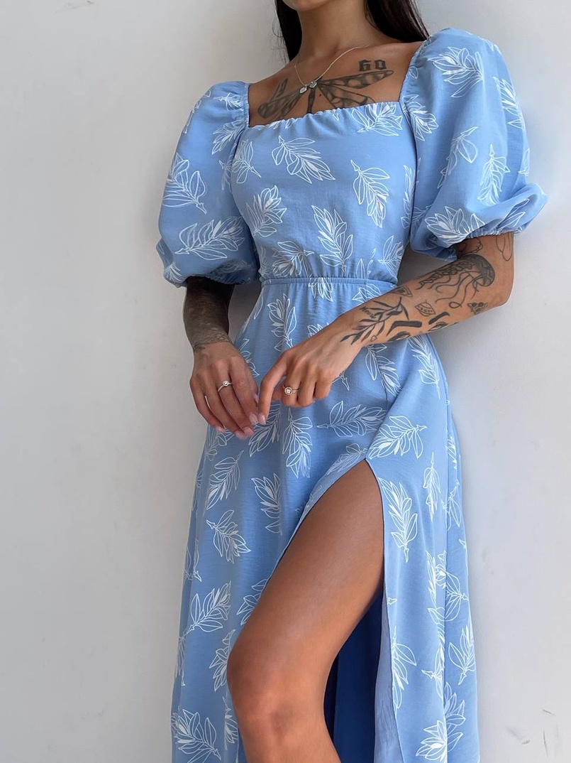 Улюблена сукня міді зі шнурівкою на спинці в нових кольорах Улюблена сукня міді зі шнурівкою на спинці в нових кольорах | PUSHKA SHOP