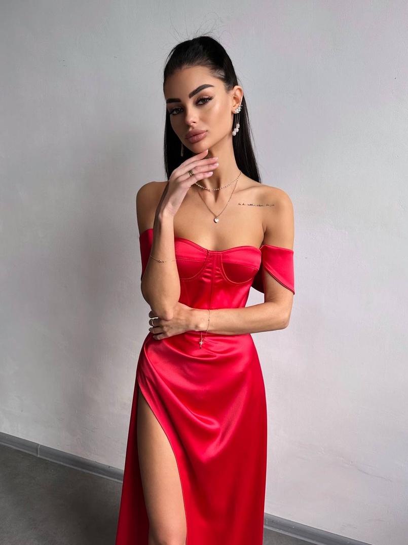 Атласний комплект: корсет бюстʼє + спідниця максі Атласний комплект: корсет бюстʼє + спідниця максі | PUSHKA SHOP