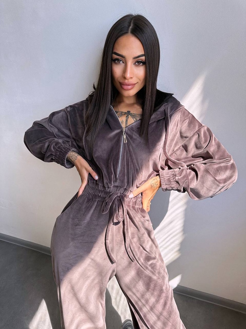 Велюровий комбінезон   | PUSHKA SHOP