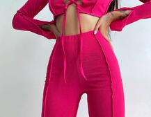 Комплект: топ зі шнурівкою на грудях + легінси | PUSHKA SHOP