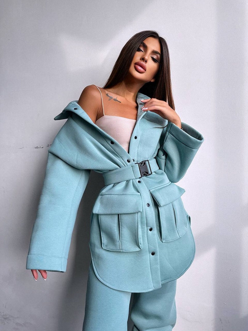 Комплект: тепла сорочка на кнопках + джоггери | PUSHKA SHOP