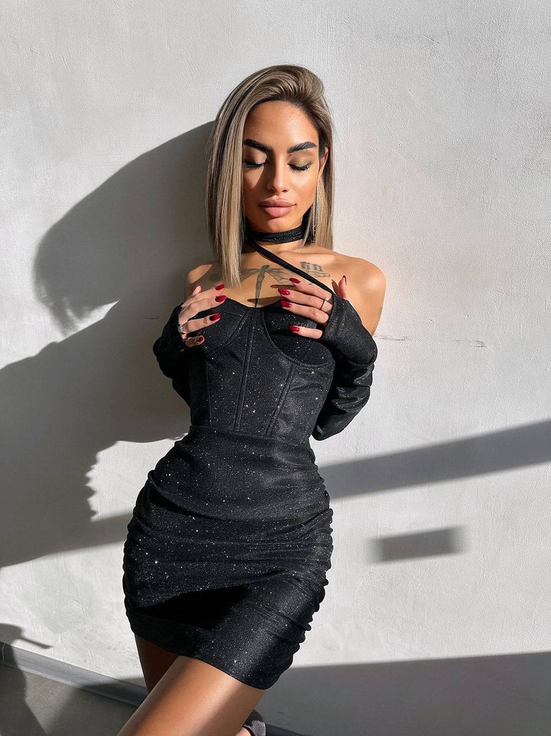 Сяюча корсетна сукня бюстьє | PUSHKA SHOP