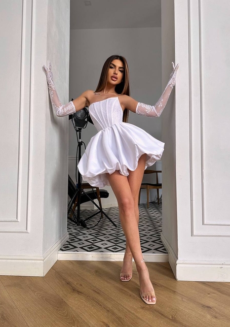 Комплект : мереживний корсет  з рукавичками + спідниця балон  | PUSHKA SHOP