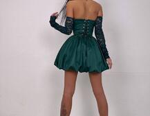 Комплект: мереживний корсет бюстьє + корсетна спідниця | PUSHKA SHOP