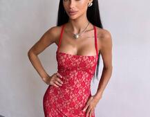 Мереживна сукня максі   | PUSHKA SHOP