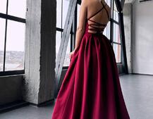 Сукня максі  зі шнурівкою на спинці | PUSHKA SHOP