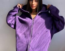 Трендове худі over size із сяючими стразами Трендове худі over size із сяючими стразами | PUSHKA SHOP