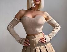 Комплект: спідниця з гетрами + топ | PUSHKA SHOP