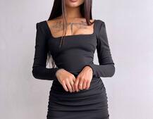 Сукня міні зі шнурівкою на спинці | PUSHKA SHOP