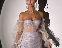 Сяючий комплект: корсет + спідниця  | PUSHKA SHOP