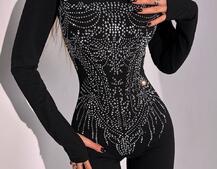 Комбінезон декорований стразами  | PUSHKA SHOP